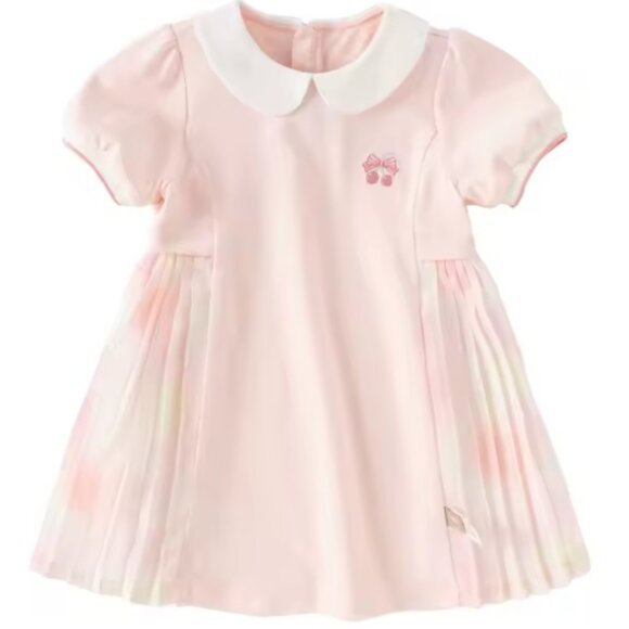 Adorable Pink Pleated Dress, Little Girls Dress, Cute Girl's Summer Dress - Picture 1 of 5